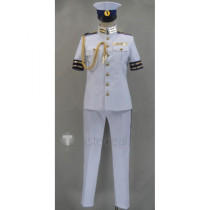 Free Iwatobi Swim Club Nagisa Hazuki White Military Cosplay Costume