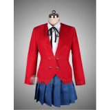 Toradora Taiga Aisaka and Ami Kawashima Red School Uniform Cosplay Costume