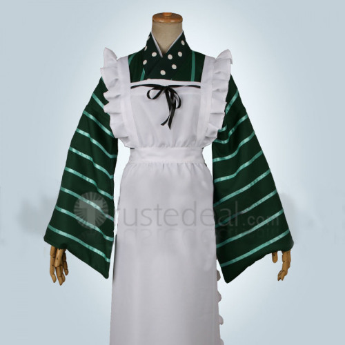 Is the Order a Rabbit Chiya Ujimatsu GochiUsa Green Kimono Cosplay Uniform