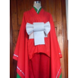 Mirai Nikki Kasugano Tsubaki Red Kimono Cosplay Costume
