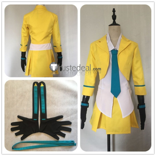 Phoenix Wright Ace Attorney Dual Destinies Athena Cykes Yellow Cosplay Costumes