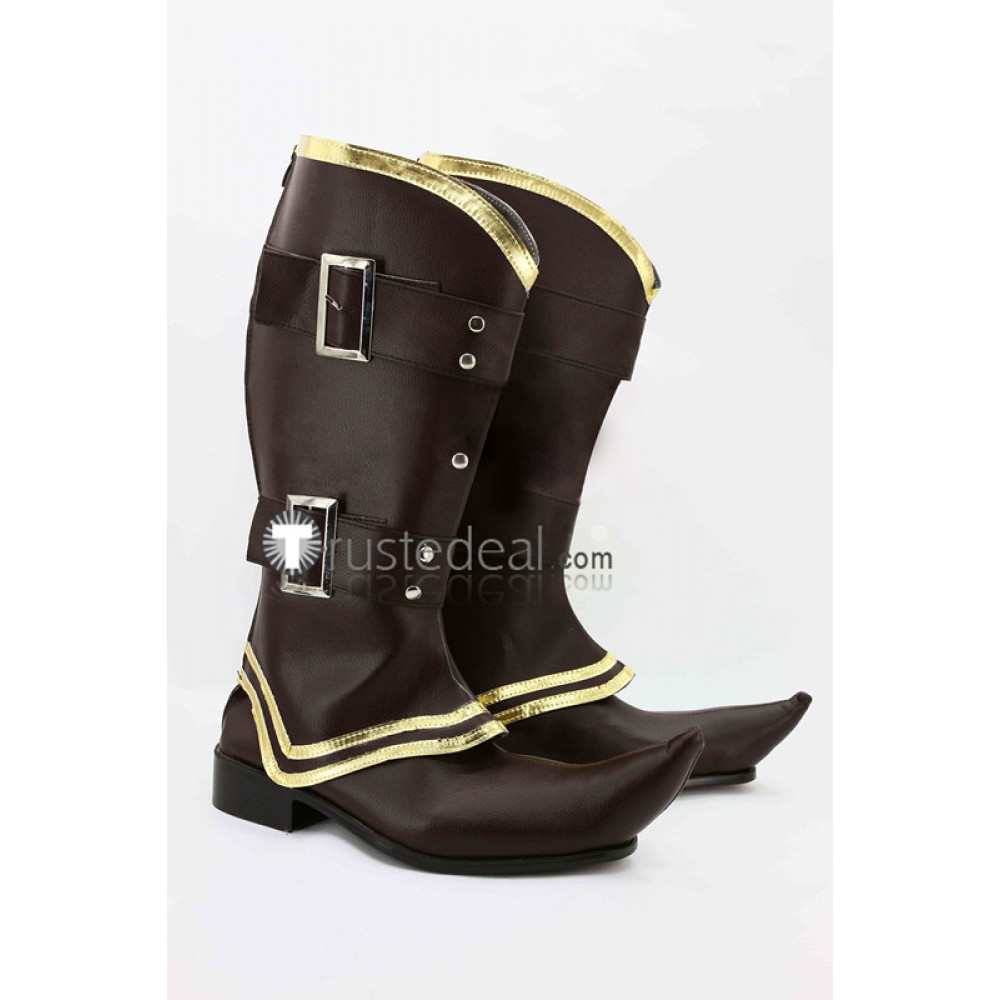 League of Legends LOL Twisted Fate The Card Master Brown Cosplay Boots