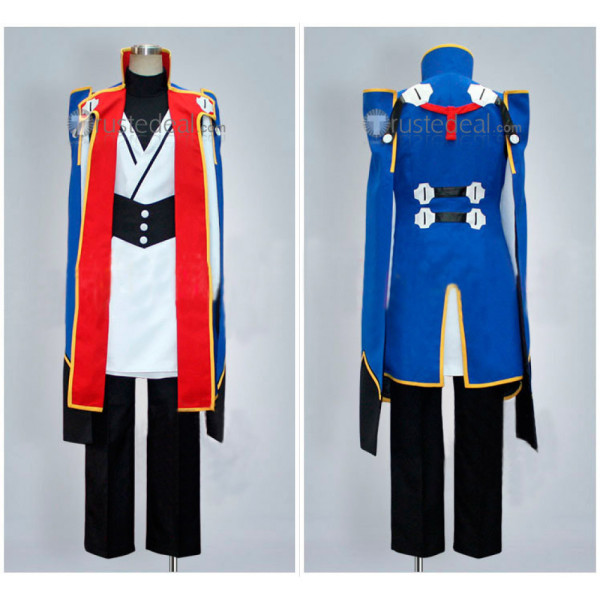 BLAZBLUE Jin Kisaragi Blue Cosplay Costume