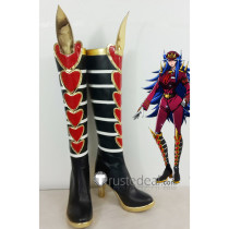 Nanbaka Momoko Hyakushiki Black Red Cosplay Boots Shoes