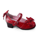 Top and Back Double Bows Lolita Shoes