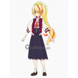 Zombie Land Saga Zonbi Rando Saga Saki Nikaido Blonde Green Ponytail Cosplay Wig