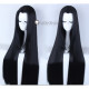 Naruto Shippuden Hyuuga Neji Long Black Widow's Peak Cosplay Wig