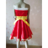 Fairy Tail Meredy Red and Blue Cosplay Costume