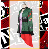 Persona 5 Dancing in Starlight Futaba Sakura Green Coat Cosplay Costume