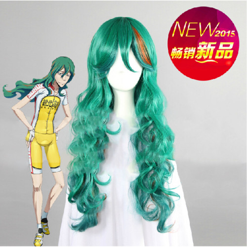 Yowamushi Pedal Makishima Yusuke Green Cosplay Wig