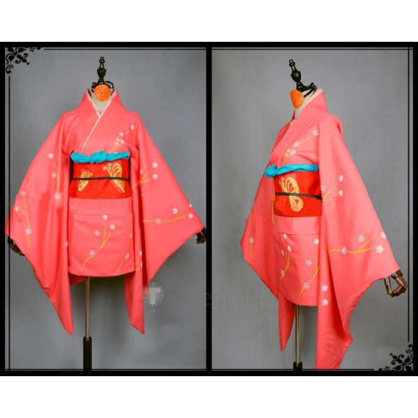 Gintama Silver Soul Kyubei Yagyu Kimono Cosplay Costume