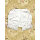 White and Pink Bows Cotton Lolita Bloomers with Pleated Lace Pants Edge(CX497)