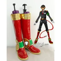 Nanbaka Samon Gokuu Red Cosplay Boots Shoes
