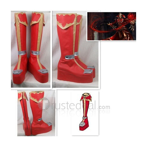 League Of Legends Vladimir Cosplay Red Boots Shoes