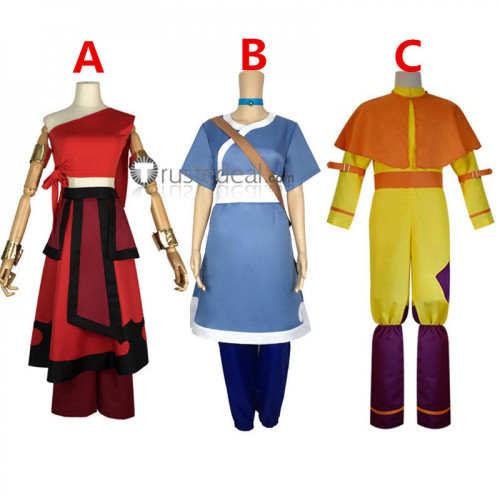Avatar The Last Airbender Katara Avatar Aang Cosplay Costumes