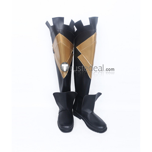 Fire Emblem Fates Inigo Laslow Black Golden Cosplay Shoes Boots