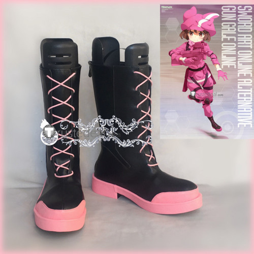 Sword Art Online GGO Alternative Kohiruimaki Karen LLENN Cosplay Shoes Boots