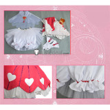 Cardcaptor Sakura Clear Card OP 2 Sakura Kinomoto Red Dress Cosplay Costume