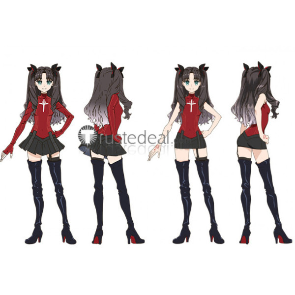 Fate Extra Toosaka Rin Cosplay Shoes Boots