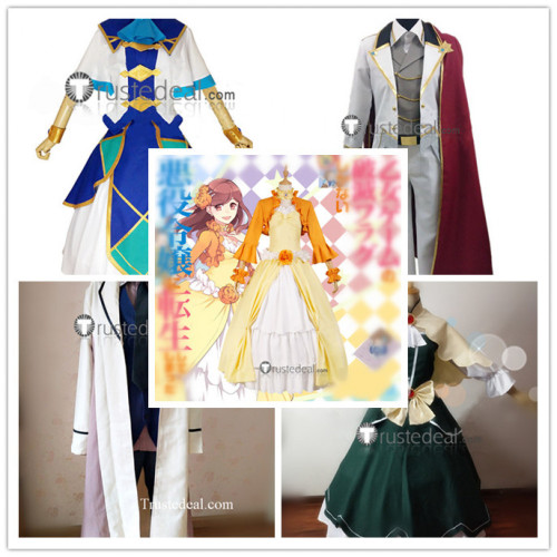 Otome Game no Hametsu Flag Katarina Catarina Alan Gerald Keith Maria Mary  Nicole Sophia Cosplay Costumes