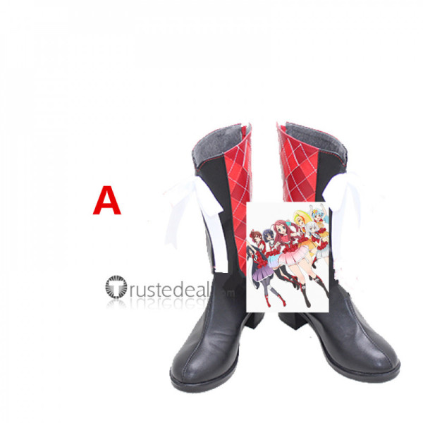 Zombie Land Saga Sakura Ai Saki Yugiri Lyli Tae Junko Franchouchou Idols Cosplay Shoes Boots