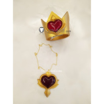 Cardcaptor Sakura Clear Card OP 2 Sakura Kinomoto Rose Heart Crown and Necklace Cosplay Accessories
