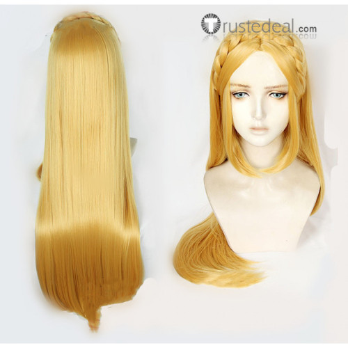 The Legend of Zelda Breath of The Wild Princess Zelda Blonde Braids Cosplay Wigs