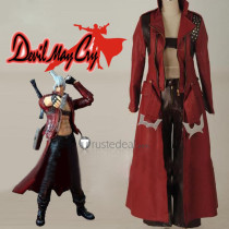 Devil May Cry 3 Dante Dark Red Cosplay Costume