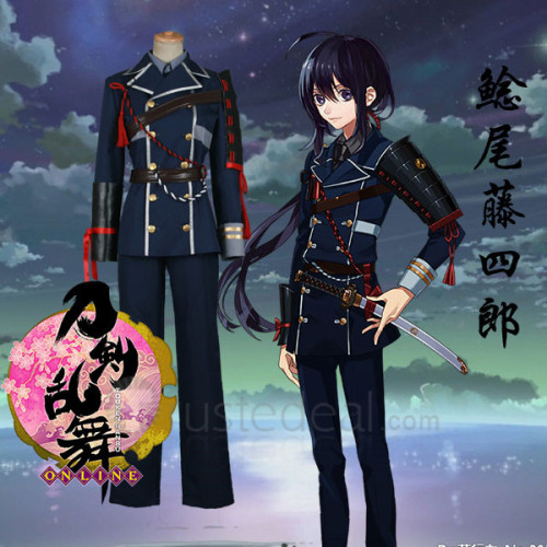 Touken Ranbu Namazuo Toushirou Army Uniform Cosplay Costume 1