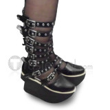 High Platform Black Lolita Sandals