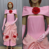 Shin Megami Tensei Persona Yukiko Amagi Pink Cosplay Costume