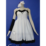 K-On! Hirasawa Yui Black White Dress Cosplay Outfit