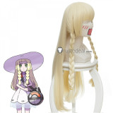 Pokemon Sun And Moon Lillie Long Ponytail Blonde Cosplay Wigs