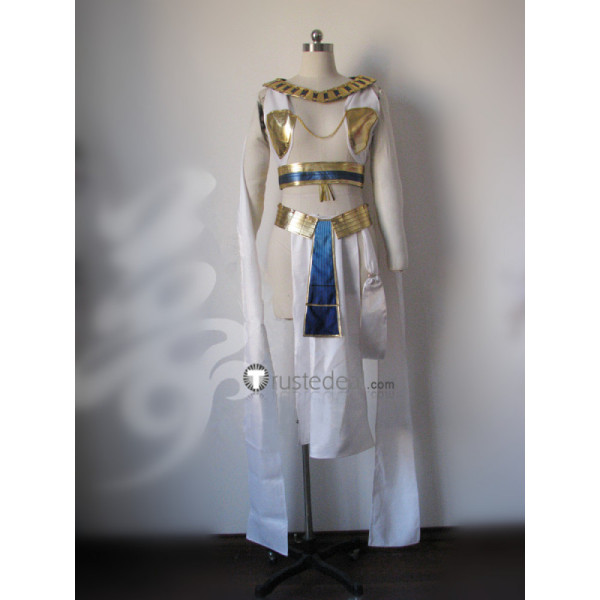 Overwatch Pharah Fareeha Amari Golden White Cosplay Costume