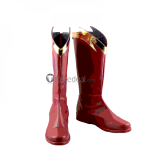 Superhero The Flash Barry Allen Red Cosplay Boots Shoes