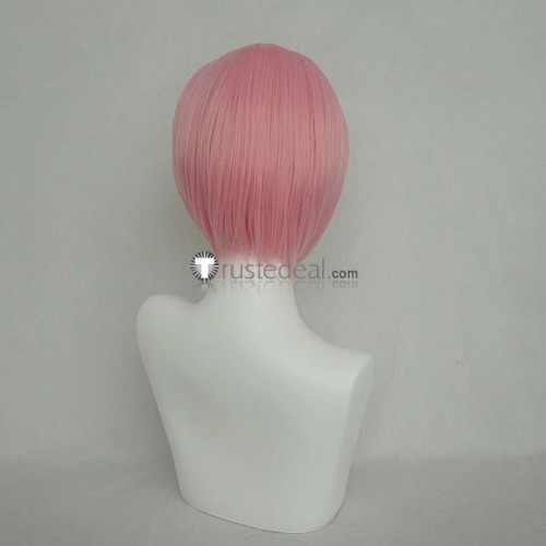A Certain Magical Index Komoe Tsukuyomi Short Pink Cosplay Wig
