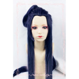 Touken Ranbu Online Jiroutachi Purplish Blue Cosplay Wigs