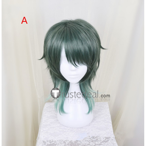 Tsukiuta Procellarum Minaduki Rui Greyish Green Cosplay Wig