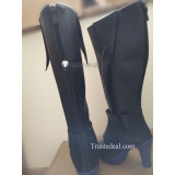 Fate Grand Order Shielder Mashu Matthew Kyrielite Black Purple Cosplay Boots Shoes