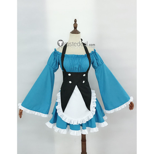 Re: Zero kara Hajimeru Isekai Seikatsu Rem Ram Maid Blue Cosplay Costumes