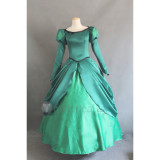The Little Mermaid Disney Princess Ariel Green Dress Cosplay Costume