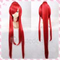 Gurren Lagann Yoko Littner Long Red Ponytail Cosplay Wig