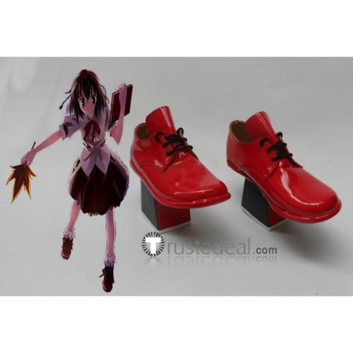 Touhou Project Aya Shameimaru Red Cosplay Boots Shoes