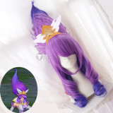 League of Legends LOL Star Guardian Janna Purple Cosplay Wig