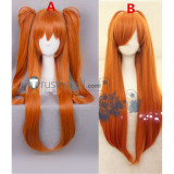 Neon Genesis Evangelion Asuka Langley Soryu Orange Ponytails Cosplay Wigs