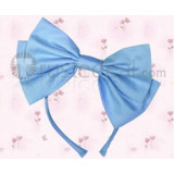 Blue Cotton Bow Lolita Headdress