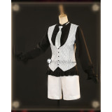 Black Butler Kuroshitsuji Ciel Phantomhive Elizabeth Wedding Bride Groom White Gown Dress Cosplay Costume