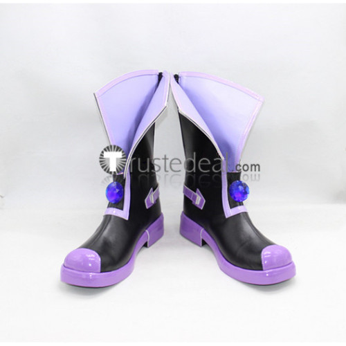 Hyperdimension Neptunia Zero Dimension Old Neptune Purple Cosplay Shoes