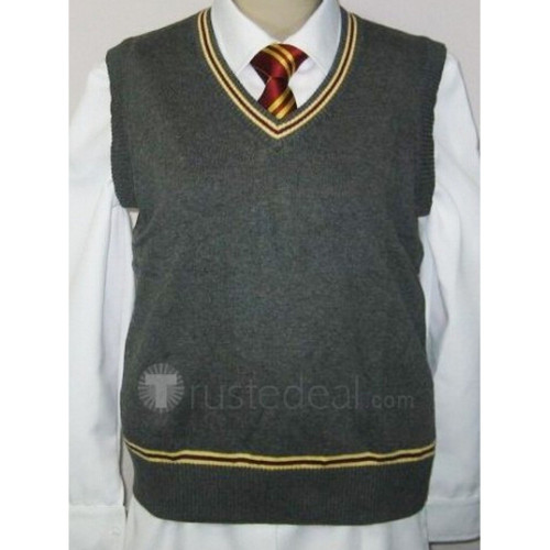 Harry Potter Gryffindor Cosplay Vest and Tie and Shirt and Skirt