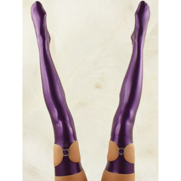 Special Purple Natural Latex Stockings